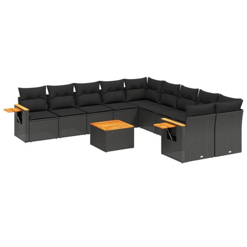 Patio Sofa Set 10-személyes Black