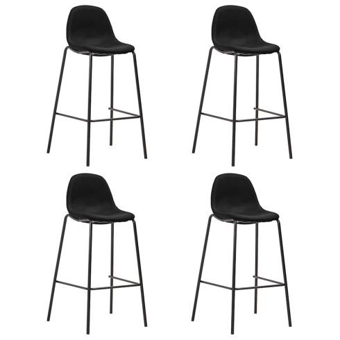 5 részes fekete szövet bárszett
