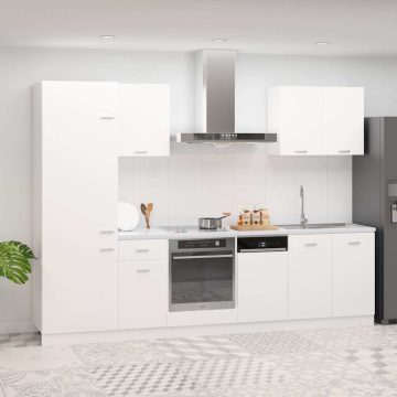   Lyon 7 részes fehér forgácslap konyhai szekrénygarnitúra
