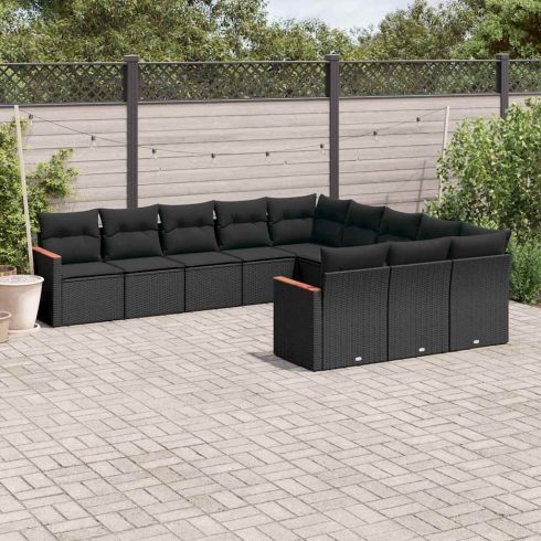 Patio Sofa Set 11-személyes Black