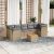 Patio Sofa Set 7-személyes Bézs és szürke keverék