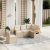 Patio Sofa Set 5-személyes Beige and Cream