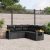 Patio Sofa Set 5-személyes Black