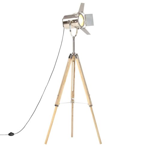 Háromlábú tömör mangófa állólámpa 140 cm