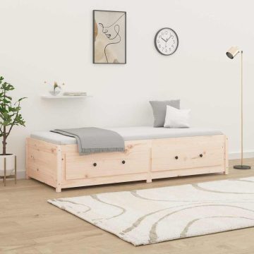 Tömör fenyőfa kanapéágy 90 x 190 cm (Single)