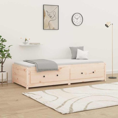 Tömör fenyőfa kanapéágy 90 x 190 cm (Single)