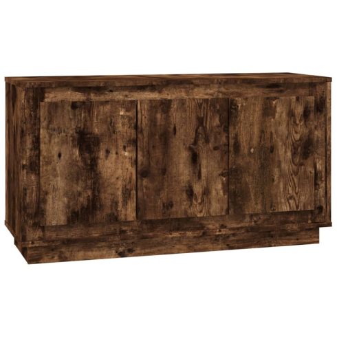 Füstös tölgy színű szerelt fa tálalószekrény 102x35x55 cm