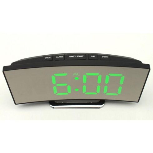 Tükrös Íves Design LED Digitális ébresztő óra - DT-6507