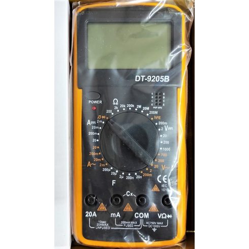 Stronger Multiméter DT-9205B Digitális