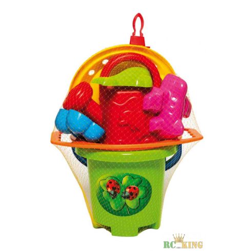 Megahomokozó 9 db + delfin, citromsárga