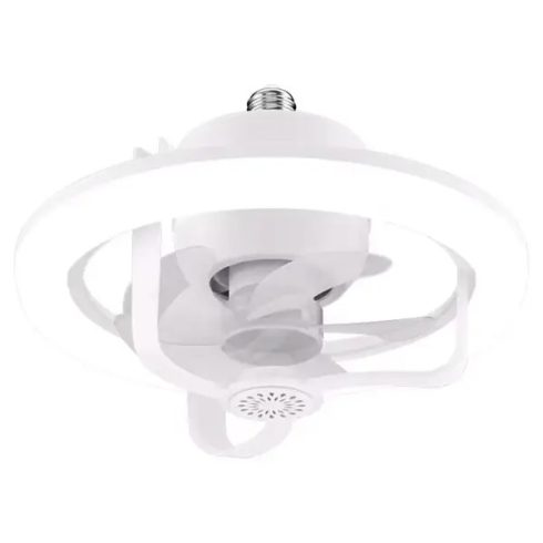 LED Csillár Lámpa Ventilátorral E27 Fehér Erős Fény Izzó