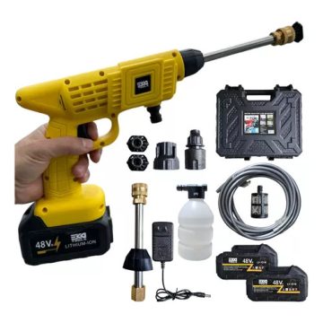   Ekotools hordozható, újratölthető, vezeték nélküli magasnyomású mosógép autóhoz