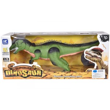   45 Cm Nagy Rc Távirányítós T-Rex Dinoszaurusz Világít Élethű hangot Ad  Gyalogol Táncol