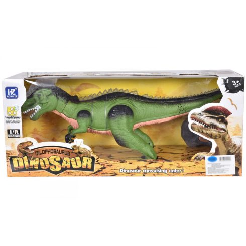 45 Cm Nagy Rc Távirányítós T-Rex Dinoszaurusz Világít Élethű hangot Ad  Gyalogol Táncol