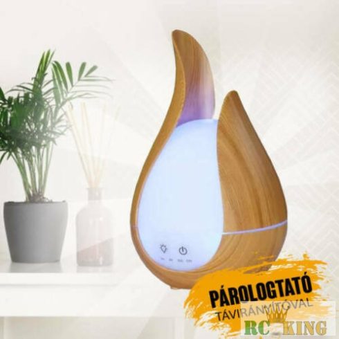 DESIGN Aromaterápiás Párologtató, Ultrahangos Párásító és Illatosító Készülék Távirányítóval FT-XX781