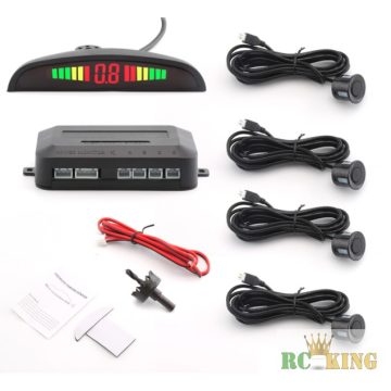   Gépjármű Autó Tolatószenzor Segítő  4 Szenzoros Rendszer Távolság Kijelzéssel