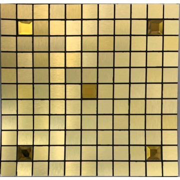   3D Öntapadós Gold Ragasztható Arany Mozaik Ritka Strassz Berakással - Csempe - Mozaik Panel 30 X 30 C