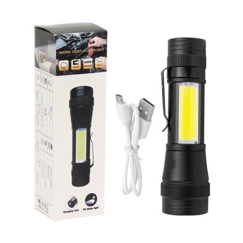 HonEroad H-829 12Cm Akkus Zseblámpa Állítható Fókusszal. Jó minőség Alu Ötvözet  