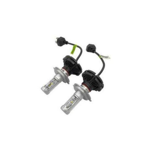 Autós LED fényszóró párban, X3 led, 12-24V, 2db H4 vagy H7 Foglalat Választható