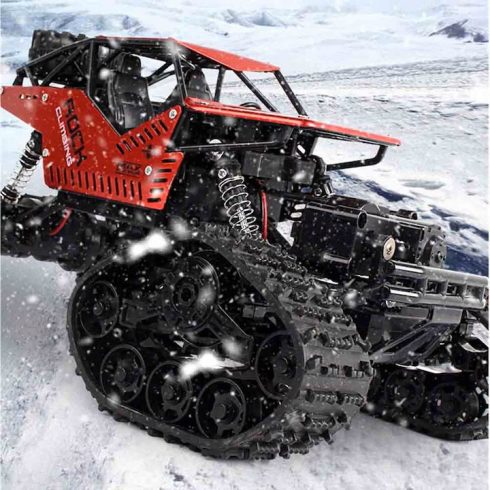ÚJ HB 2 az 1 ben Rock Crawler 4WD RTR 1:18, 2.4g  Hójáró Lánctalpas Off-Road Távirányítású Sziklamászó Terepjáró autó Cserélhető Gumikkal