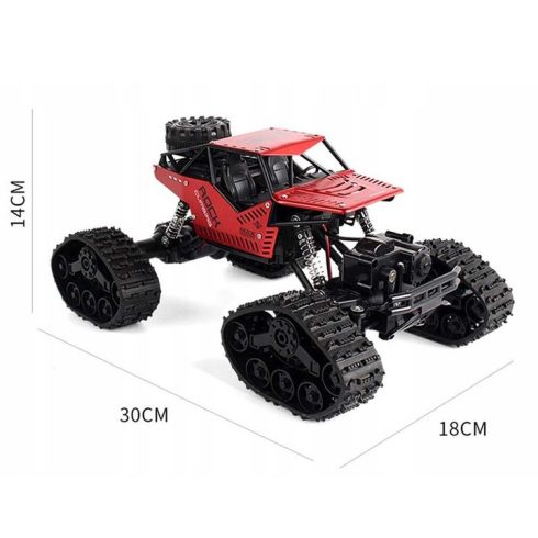 ÚJ HB 2 az 1 ben Rock Crawler 4WD RTR 1:18, 2.4g  Hójáró Lánctalpas Off-Road Távirányítású Sziklamászó Terepjáró autó Cserélhető Gumikkal