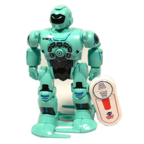 Intelligent Heavy Robot Model Max Távirányítású Robot Zenél Táncol Beszél Kék és Fehér színben