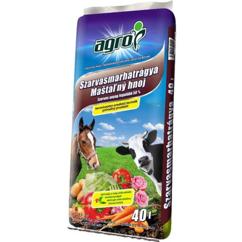 AGRO Szarvasmarhatrágya 40l