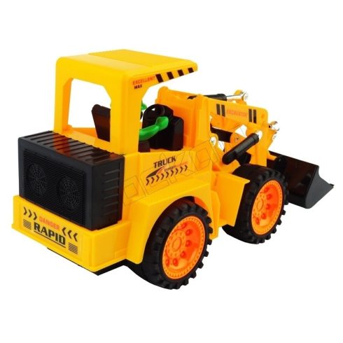 HONG FENG HF-2033A-8 Rc Távirányítós Kotró Gép Kotrógép Markoló Munkagép Játék Építőkockás Figurával Akkus 3.6V NiCd