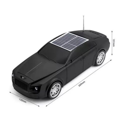 Új Nagy Bentley - stílusú Bluetooth Napelemes Solar Hangszóró – Minőségi Hangélmény Mélynyomó F98 mobiltelefonhoz és Bluetooth-eszközhöz Tökéletes Ajándék Férfinak