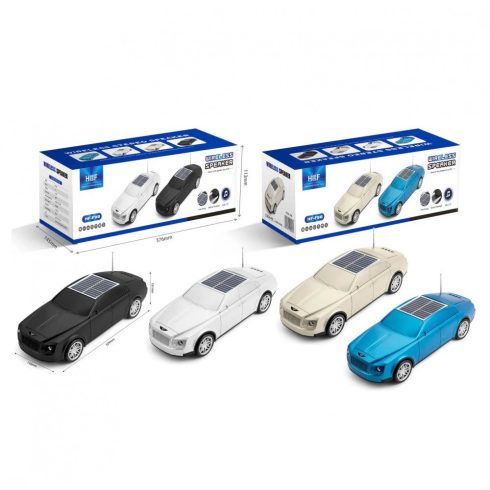 Új Nagy Bentley - stílusú Bluetooth Napelemes Solar Hangszóró – Minőségi Hangélmény Mélynyomó F98 mobiltelefonhoz és Bluetooth-eszközhöz Tökéletes Ajándék Férfinak