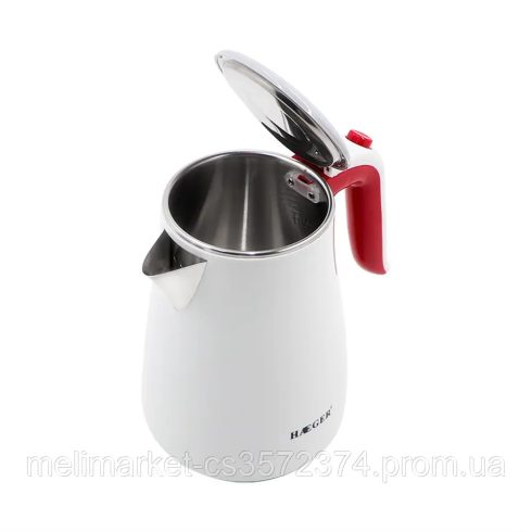 Haeger HG-7845 elektromos vízforraló 2000 W, fehér 1,7 l