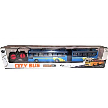   36 Cm Rc Távirányítós Csuklós Trolibusz 3.7V Lítium Akkuval1:32 Méretarány Busz