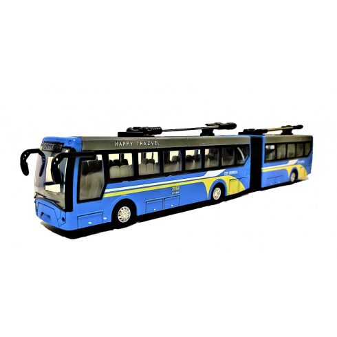 36 Cm Rc Távirányítós Csuklós Trolibusz 3.7V Lítium Akkuval1:32 Méretarány Busz