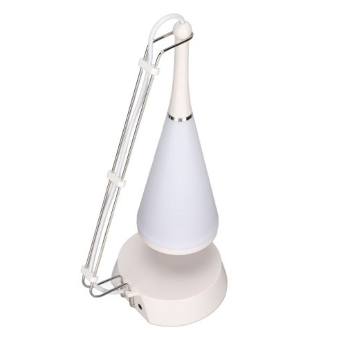  Zenés asztali lámpa BT hangszóróval, érintésvezérlés, újratölthető, 25x9cm