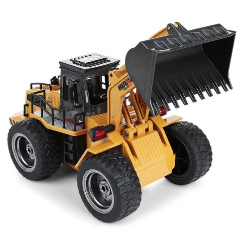 Fém 1:18 6Csatornás Rc Távirányítós Bulldózer Munkagép Munka Gép Huina 1520