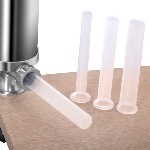 Hurkatöltő és kolbász töltő 3kg álló rozsdamentes 4 adapterrel Új