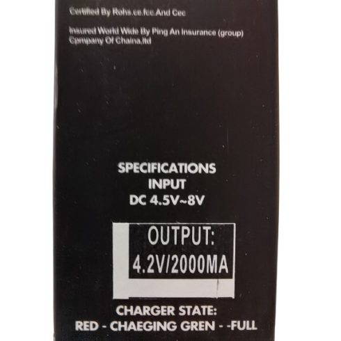 i4 ACD USB univerzális Li-Ion akkutöltő, elemtöltő, AA, AAA, 18650,