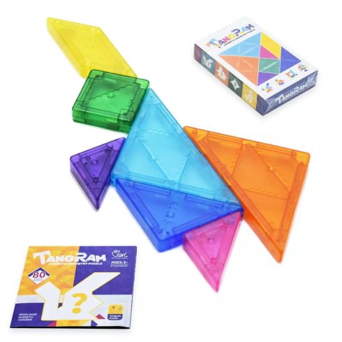 Tangram Mágneses Logikai Kép Kirakó Fejlesztő Játék Gyerekeknek