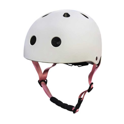 Trike Fix gyermek biciklis sisak állítható LED S 48-54cm fehér