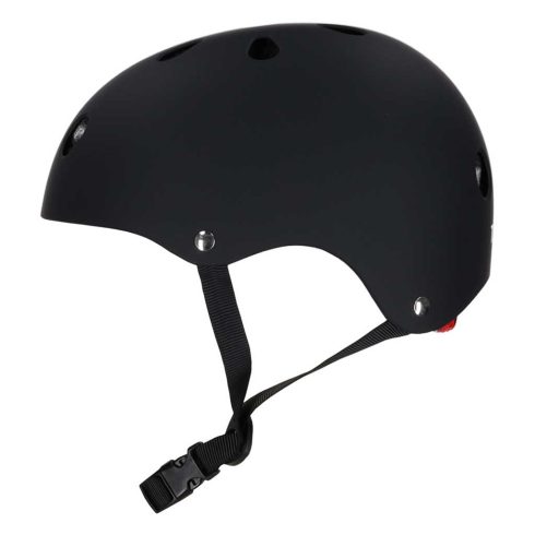 Trike Fix gyerek biciklis sisak állítható LED S 48-54cm fekete