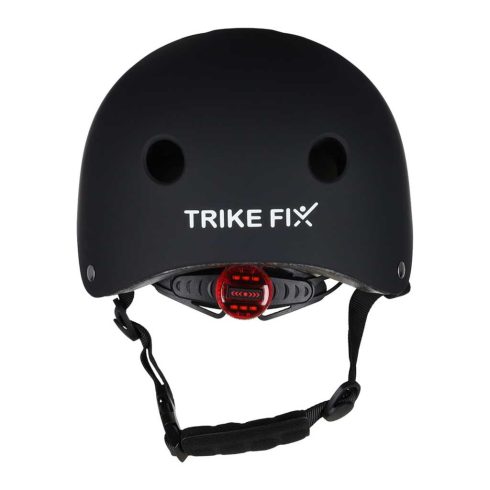 Trike Fix gyerek biciklis sisak állítható LED S 48-54cm fekete