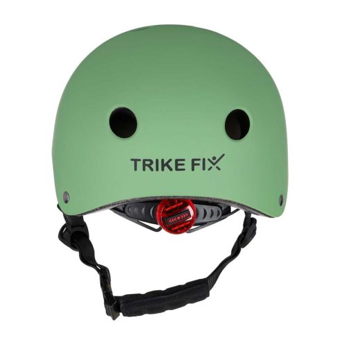 Trike Fix gyerek biciklis sisak állítható LED S 48-54cm sötétzöld