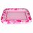   Felfújható úszómatrac, napozóágy rózsaszín párnával