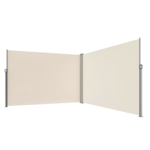 LUARO sarok terasz napellenző behúzható 180 x 620 cm bézs színben