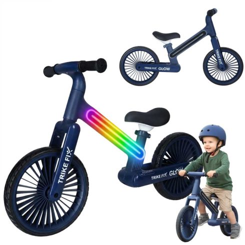Trike Fix Glow LED-es terepkerékpár tengerészkék