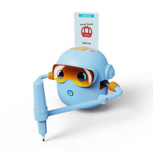 Interaktív oktatási robot játék játék tanulni rajzolni fiche markerek kék