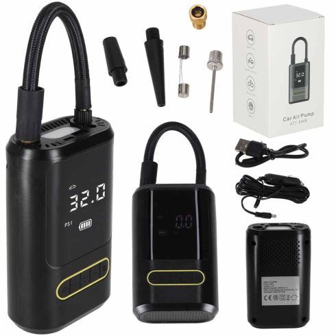 Elektromos kerékpár pumpa autó powerbank USB