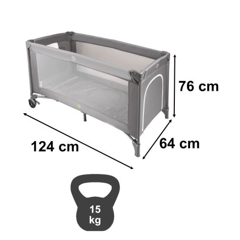 Összecsukható utazóágy matraccal max. 15kg