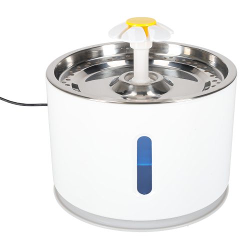 Ivókút kutyának macskának automata USB LED-es itató 2.4l tisztító szűrő