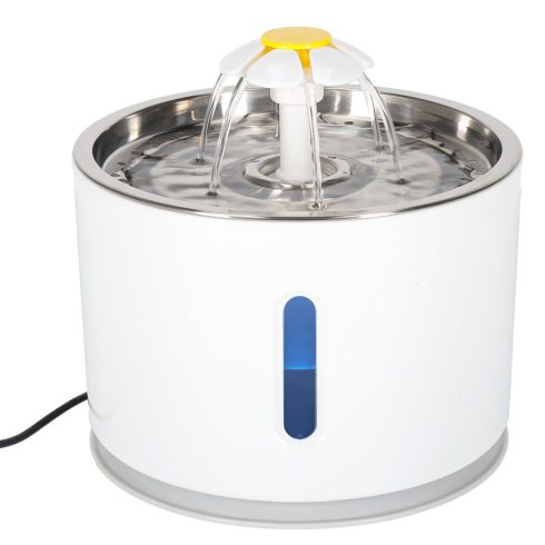 Ivókút kutyának macskának automata USB LED-es itató 2.4l tisztító szűrő
